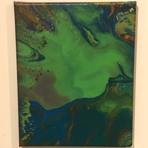 8x10 Acrylic Flow Art canvas